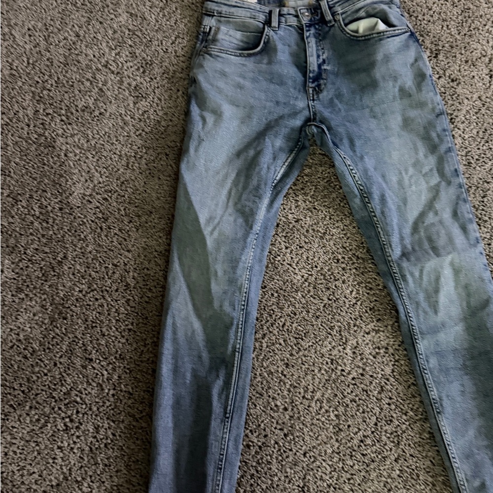 Zara Men's Light Blue Skinny Jeans